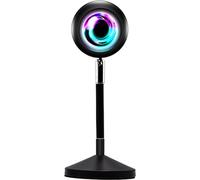 Deuxième génération d'OVNI Lumières de Coucher de Soleil RGB Télécommande Coloré 180° Flip 360° Rotation Lampes de Coucher de Soleil pour Live Streaming