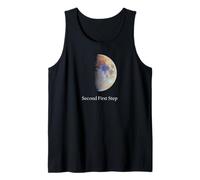 Deuxième Premier Pas Lune Astronomie Spatiale Cosmos Lunaire Débardeur
