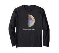Deuxième Premier Pas Lune Astronomie Spatiale Cosmos Lunaire Manche Longue
