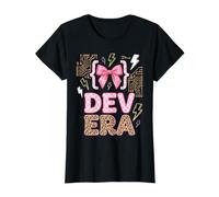 Dev Era Pink Bow Ingénieur Logiciel Coder Femmes dans la Vie technologique T-Shirt