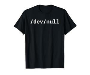 /Dev/Null Insider Joke Design pour Linux & Unix Geeks/Nerds T-Shirt