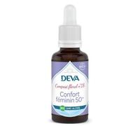 DEVA Confort Féminin 50+ n°18 - Composé Floral Bio Sans Alcool - Compte-Gouttes 30ml - Ménopause