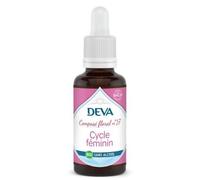DEVA Cycle Féminin n°17 - Élixir Floral Bio Sans Alcool - Compte-Gouttes 30ml - SPM & Humeurs - 6 Fleurs (Abricotier, Grenadier, Noyer, Orme, Scléranthus, Valériane) - Base Sirop d'Érable