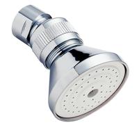 Deva HEAH01 Pomme de douche en laiton avec timon articulé Finition chromée