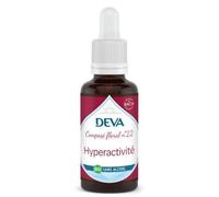 DEVA Hyperactivité n°22 - Composé Floral Bio Sans Alcool - Compte-Gouttes 30ml - Calme & Concentration - 7 Élixirs Floraux