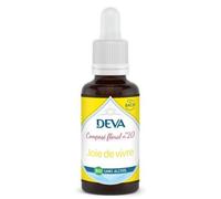 DEVA Joie de Vivre n°20 - Élixir Floral Bio Sans Alcool - Compte-Gouttes 30ml - 5 Fleurs (Abricotier, Cerisier Sauvage, Coquelicot Rouge, Églantier, Moutarde) - Optimisme & Légèreté