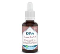 DEVA Protection Émotionnelle n°4 - Composé Floral Bio Sans Alcool - 6 Élixirs Floraux - Compte-Gouttes 30ml