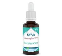 DEVA Renaissance n°19 - Composé Floral Bio Sans Alcool - Compte-Gouttes 30ml - Burn-Out & Récupération - 7 Élixirs Floraux (Amarante, Aneth, Échinacée, Épilobe, Olivier, Passiflore, Valériane)