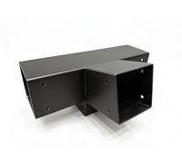 DEVALLEY Lot de 2 supports de toit inclinés pour pergola, équerre d'angle à angle droit de 15 degrés pour 4 x 4 (réel : 8,9 x 8,9 cm) pour pavillons, tonnelles, porches
