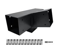 DEVALLEY Lot de 2 supports de toit inclinés pour pergola, équerre d'angle à angle droit de 15 degrés pour 4 x 4 (réel : 8,9 x 8,9 cm) pour pavillons, tonnelles, porches