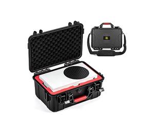 DEVASO Carrying Case for Xbox Series S, Professional Deluxe Waterproof Case Soft Lining Hard Case with Shoulder for Xbox Series S and Other Accessorie
