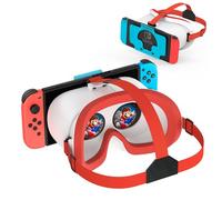 DEVASO Casque VR Amélioré pour Nintendo Switch et OLED, Lunettes de Réalité Virtuelle avec Lentilles HD Réglables, Sangle Confortable, Kit Labo VR 3D pour Accessoires