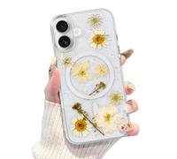 DEVASO Coque Béquille Magnétique pour iPhone 16 Plus Compatible avec MagSafe Case, Effet irisé Étui Translucide Mat Arrière Protection Antichoc Militaire Anti-Rayures Housse