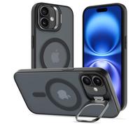 DEVASO Coque Magnétique pour iPhone 16 Plus avec Caméra Béquille, Compatible avec MagSafe, Etui Translucide Mat Minimaliste, Housse de Protection Fine en TPU Anti-Traces de Doigts Antichoc Case, Noir
