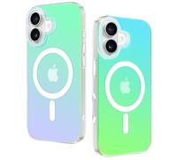 DEVASO Coque Magnétique pour iPhone 17 Compatible avec MagSafe Case, Étui Translucide Mat Arrière Protection Antichoc Militaire Anti-Rayures Housse(Vert Aurore)