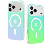 DEVASO Coque Magnétique pour iPhone 17 Pro Max Compatible avec MagSafe Case, Étui Translucide Mat Arrière Protection Antichoc Militaire Anti-Rayures Housse(Vert Aurore)