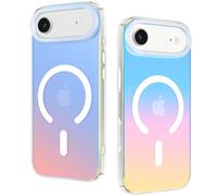 DEVASO Coque Magnétique pour iPhone Air, Compatible avec MagSafe Case, Effet irisé Étui Translucide Mat Arrière Protection Antichoc Militaire Anti-Rayures Housse