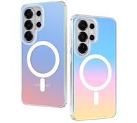 DEVASO Coque Magnétique pour Samsung Galaxy S26 Ultra, Compatible avec MagSafe Case, Effet irisé Étui Translucide Mat Housse