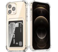 DEVASO Coque pour iPhone 12 Pro Max avec Porte Cartes, Souple TPU Silicone Transparente Protection de la Caméra Étui Portefeuille Lentille Anti-Rayures Carte Housse