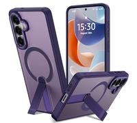 DEVASO Coque pour Samsung Galaxy S26 Plus avec Support Compatible avec MagSafe, Étui Protection Qualité Militaire Anti-Rayures, PC Dur Arrière Mat Protection Antichoc Anti-Jaunissement Housse, Violet