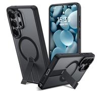 DEVASO Coque pour Samsung Galaxy S26 Ultra avec Support Compatible avec MagSafe, Étui Protection Qualité Militaire Anti-Rayures, PC Dur Arrière Mat Protection Antichoc Anti-Jaunissement Housse, Noir