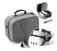 DEVASO Étui de transport pour Meta Quest 3 compatible avec sangle de tête de batterie, contrôleurs et accessoires, étui de voyage portable et protection supérieure pour Oculus Quest 3
