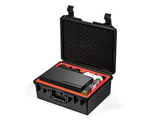DEVASO Étui de transport pour Xbox Series X, étui de luxe professionnel étanche avec doublure souple pour console Xbox Series X, manettes, 2 cartouches de jeu et autres accessoires de rangement