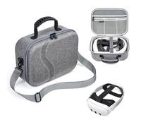 DEVASO Version améliorée pour Meta Quest 3 VR sac de rangement pour lunettes étui de transport en Nylon avec bandoulière