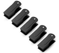 Devault Gear Lot de 5 clicker noirs pour chien - Clicker pour dressage d'animaux de compagnie - Aide au dressage et au comportement du chien facile à transporter avec vous n'importe où - Apprenez à