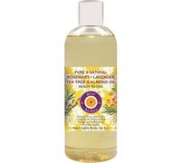 Deve Herbes Huile d'arbre à thé et d'amande au romarin et à la lavande, recette ancienne pour un massage sain des cheveux et du cuir chevelu, pure et naturelle 200ml (6.76oz)