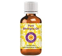 Deve Herbes Huile de Bhringraj (Eclipta alba) infusée pure non collante légère pour application du cuir chevelu ayurvédique traditionnel hommes et femmes, 50 ml (lot de 1)