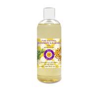 Deve Herbes Huile de romarin et d'amande pour des cheveux, un cuir chevelu et des racines sains - Pure et naturelle 200ml (6.76oz)