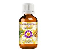Deve Herbes Huile de romarin, lavande et amande pour un massage sain des cheveux et du cuir chevelu - Pure et naturelle 50ml (1.69oz)