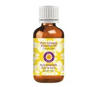 Deve Herbes Huile essentielle de cumin pure (Carum Carvi) distillée à la vapeur de qualité thérapeutique naturelle à 100% 50ml (1.69 oz)