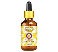 Deve Herbes Pure Huile de Babchi (Psoralea corylifolia) avec compte-gouttes en verre pressé à froid 50ml (1.69 oz)