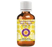Deve Herbes Pure Huile de Graine de cumin noir Huile de support (Kalaunji) (Nigella sativa) Pressé à Froid qualité thérapeutique naturelle 100ml (3,38 oz)