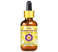 Deve Herbes Pure Huile de Grenade (Punica granatum) avec compte-gouttes en verre Pressé à Froid qualité thérapeutique naturelle 100ml (3,38 oz)