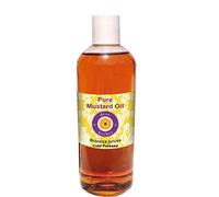 Deve Herbes Pure Huile de Moutarde (Brassica juncea) Pressé à Froid qualité thérapeutique naturelle 200ml (6,76 oz)