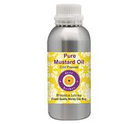 Deve Herbes Pure Huile de Moutarde (Brassica juncea) Pressé à Froid qualité thérapeutique naturelle 300ml (10 oz)