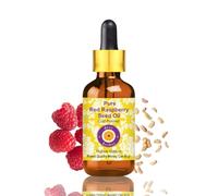 Deve Herbes Pure Huile de pépins de framboise rouge (Rubus idaeus) avec compte-gouttes en verre pressé à froid 50ml (1.69 oz)