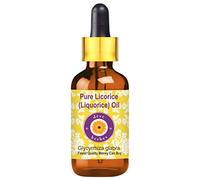 Deve Herbes Pure Huile de réglisse (Glycyrrhiza glabra) avec compte-gouttes en verre qualité thérapeutique naturelle 5ml (0.16 oz)