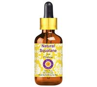 Deve Herbes Pure Huile de Squalane naturel (derived from Olives) avec compte-gouttes en verre qualité thérapeutique naturelle 30ml (1 oz)