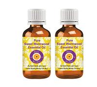 Deve Herbes Pure Huile essentielle de Absinthe douce (Artemisia annua) Distillé à la vapeur qualité thérapeutique naturelle (Paquet de Deux) 100ml X 2 (6,76 oz)