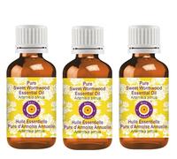 Deve Herbes Pure Huile essentielle de Absinthe douce (Artemisia annua) Distillé à la vapeur qualité thérapeutique naturelle (Paquet de Trois) 100ml X 3 (10 oz)