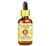 Deve Herbes Pure Huile essentielle de Baume du Pérou (Myroxylon pereirae) avec compte-gouttes en verre Distillé à la vapeur qualité thérapeutique naturelle 5ml (0,16 oz)