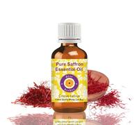 Deve Herbes Pure Huile essentielle de safran (Crocus sativus) distillé à la vapeur 5ml (0.16 oz)
