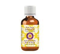 Deve Herbes Pure Huile essentielle de Thuya (Thuja occidentalis) Distillé à la vapeur qualité thérapeutique naturelle 10ml (0,33 oz)