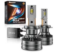 Devechos H7 LED Anti-Erreur 30000LM : Ampoules H7 Lenticulaires - Compatibles Phares 12V pour Voitures et 24V pour Camions - 6500K Blanc
