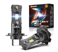 Devechos Lampadine H7 LED 100W: 26000LM, Luce Bianca Fredda 6000K, Design Mini 1:1 per Auto e Moto, Sostituzione Alogena, Senza Adattatore, Confezione da 2