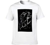 DEVELL Dark Knight T ShirtTop Sweatshirt Short Sleeve White XXL